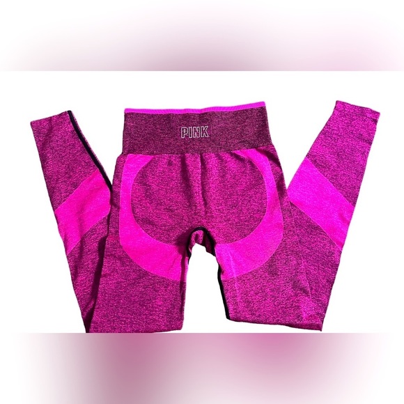 NWOT PINK VS Seamless Active Leggings XS Booty Shaping - Picture 1 of 8